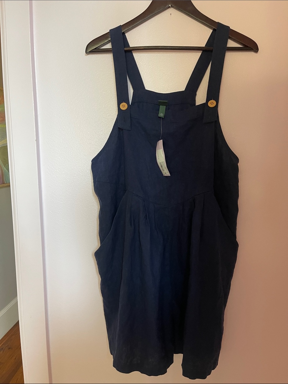 wild fable Navy Textured Top with Label Detail